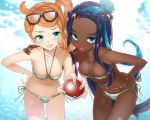  2girls cropped nessa pokemon sakasa_(guranyto) sonia_(pokemon) waifu2x 