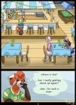  ailurid anthro bar bar_stool beginning beverage clothed clothing comic english_text furniture group hi_res lonely male mammal red_panda roxythefoxy stool text tropical 