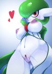  &lt;3 absurd_res ashraely big_breasts blush breasts clothing curvy_figure digital_media_(artwork) female fingers gardevoir genitals green_hair hair hi_res huge_breasts humanoid humanoid_genitalia looking_at_viewer nintendo nipples not_furry nude open_mouth pok&eacute;mon pok&eacute;mon_(species) pussy red_eyes smile solo thick_thighs video_games voluptuous wide_hips 