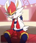  anthro balls cinderace genitals hi_res ijpalette-color lagomorph leporid male mammal nintendo penis pok&eacute;mon pok&eacute;mon_(species) rabbit solo video_games 