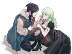  1boy 1girl byleth_(fire_emblem) byleth_(fire_emblem)_(female) byuub felix_hugo_fraldarius fire_emblem fire_emblem:_three_houses 