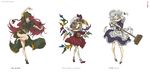  absurdres broom flandre_scarlet guilty_gear highres hong_meiling izayoi_sakuya knife kuradoberi_jam maid multiple_girls parody slayer_(guilty_gear) style_parody touhou translated venom_(guilty_gear) wings yuukou 