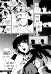  300 comic greyscale hakurei_reimu highres monochrome multiple_girls parody shameimaru_aya touhou wi-z_garage 