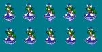  alphes_(style) bad_id bad_pixiv_id ghost_tail green_hair harudei mima parody pixel_art style_parody touhou 