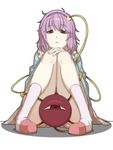  eyes hairband heart highres komeiji_satori ogata_hiro purple_eyes purple_hair short_hair solo touhou 