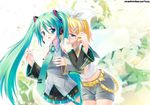  miku_hatsune rin_kagamine tagme vocaloid 