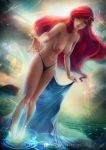  axsens breasts nipples princess_ariel skirt_lift the_little_mermaid thong topless 