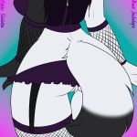  1:1 anonymous_artist anthro breasts canid canine clothing dazura female fennec fox genitals hi_res mammal pussy simple_background solo 