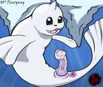  2020 animal_genitalia animal_penis anus darkened_genitalia dewgong digital_media_(artwork) erection feral fur genitals hi_res horn looking_at_viewer male mammal marine nintendo open_mouth penis pinniped pok&eacute;mon pok&eacute;mon_(species) puffy_anus rapistwerewolf simple_background solo teeth video_games 