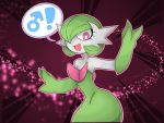  ! 2019 3_fingers 4:3 bare_shoulders big_butt butt fingers gardevoir gender_symbol girly happy hi_res humanoid looking_at_viewer male mega_evolution mega_gardevoir nintendo pink_eyes pok&eacute;mon pok&eacute;mon_(species) samurairen smile solo speech_bubble symbol video_games wide_hips ♂ 