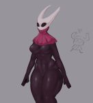  &lt;3 &lt;3_eyes 2020 anthro arthropod black_body breasts clothing digital_media_(artwork) featureless_breasts female female_focus hebjeb hi_res hollow_knight hornet_(hollow_knight) insect protagonist_(hollow_knight) simple_background solo_focus standing team_cherry thick_thighs vessel_(species) video_games 
