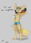  anthro athletic athletic_anthro athletic_male bulge clothed clothing hi_res male niqfox paladins pecs pip_(paladins) solo topless 