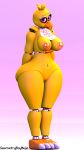  &lt;3 &lt;3_eyes 9:16 avian big_butt bird breasts butt chica_(fnaf) chicken female five_nights_at_freddy&#039;s galliform gallus_(genus) genitals geometryboymejia hi_res nipples phasianid pussy video_games wide_hips 