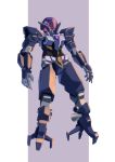  absurdres ag_00000 alus_core_gundam floating gundam gundam_build_divers gundam_build_divers_re:rise highres looking_ahead mecha no_humans one-eyed open_hands purple_background purple_eyes solo thrusters 