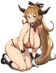  bikini cleavage granblue_fantasy horns houtengeki megane pointy_ears sarya_(granblue_fantasy) swimsuits tagme 