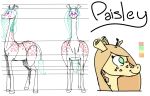  big_butt butt female feral giraffe giraffid green_eyes hooves long_neck mammal model_sheet nobby_(artist) paisley_(nobby) slightly_chubby smile solo wide_hips 