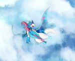  2020 detailed_background dragon female flying hi_res scalie semi-anthro sifyro sky solo tagme vagoncho 