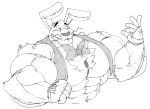  absurd_res animatronic anthro biceps body_hair bow_tie chest_hair ears_down five_nights_at_freddy&#039;s five_nights_at_freddy&#039;s_vr:help_wanted flammars glitchtrap hi_res lagomorph leporid machine male mammal monochrome muscular muscular_anthro muscular_male pecs pivoted_ears rabbit robot solo video_games yongdasom 