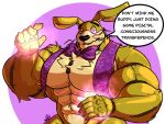  4:3 animatronic anthro biceps body_hair bow_tie chest_hair ears_down english_text five_nights_at_freddy&#039;s five_nights_at_freddy&#039;s_vr:help_wanted flammars glitchtrap hi_res lagomorph leporid machine male mammal muscular muscular_anthro muscular_male pecs pivoted_ears rabbit robot solo text video_games yongdasom 