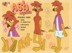 absurd_res accipitrid accipitriform ash_aquilla_(sunnystoonhouse) avian bird bottomwear clothing eagle english_text feathers feet flannel_shirt hi_res huge_filesize male model_sheet shorts smile solo sunnystoonhouse tail tail_feathers talons text toes
