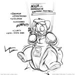 1:1 2022 absurd_res ambiguous_gender anthro aqua_(innocentenough) artist_name baby_bouncer blush blush_lines bondage_gear bondage_gloves character_name clothed clothing diaper diaper_under_clothing diaper_under_onesie english_text eyewear eyewear_on_head feces gag gameplay_mechanics generation_5_pokemon goggles goggles_on_head handwear head_tuft hi_res laxative level_number lock_symbol ludis-luteo male_(lore) monochrome negative_status_effect nintendo object_in_mouth onesie oshawott pacifier pacifier_gag pacifier_in_mouth plus_sign pokemon pokemon_(species) pooping progress_bar restrained restraints signature simple_background soiled_diaper soiling soiling_diaper solo status_effect subscribestar_username suspension tail text timer_display tuft twitter_handle unclean_diaper url used_diaper wearing_diaper whiskers white_background wide_eyed zipper