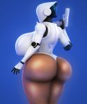  3d_(artwork) absurd_res breasts butt digital_media_(artwork) female gun haydee haydee_(game) hi_res humanoid machine raikovjaba ranged_weapon robot solo video_games weapon 
