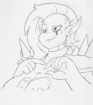  alien big_breasts breasts clothed clothing female freckles hair hand_gesture hi_res humanoid krocialblack looking_at_viewer lord_dominator not_furry simple_background smile solo traditional_media_(artwork) wander_over_yonder 