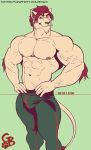  2019 abs anthro arm_hair barazoku biceps big_muscles body_hair bulge clothed clothing felid goldeyboi hair hi_res huge_muscles lion looking_aside male mammal muscular muscular_anthro muscular_male navel nipples obliques pantherine pecs solo sweatpants topless topless_male vein veiny_muscles 