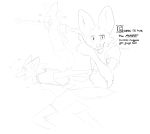  anthro backpack canid canine english_text female gesture hd01 hi_res laugh mammal maned_wolf mary_(wetchop) monochrome montage naruto_run pointing running sketch solo teenager text wetchop young 