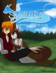  absurd_res anthro canid canine chase_whitelake comic cover cover_page duo english_text erdfurry female grass hair hi_res human male male/female mammal not_furry orange_hair phal_(skyline) skyline skyline_(comic) sleeping text tree zedian 