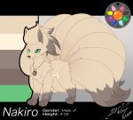  dip_stick_tail fan_character fur gingy_k_fox green_eyes ninetales nintendo pok&eacute;mon pok&eacute;mon_(species) video_games yellow_body yellow_fur 