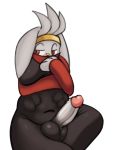  anthro balls belly big_balls big_ears big_penis erection genitals hair humanoid_genitalia humanoid_penis lagomorph looking_aside male mammal moobs navel nintendo nova_nsfw nude overweight overweight_anthro overweight_male penis pok&eacute;mon pok&eacute;mon_(species) raboot slightly_chubby solo thick_thighs video_games 