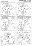  &lt;3 2020 ahegao anthro anthro_on_anthro black_and_white blush canid canine clothed clothing comic couple_(romantic) dialogue dildo double_dildo duo english_text facial_hair furniture goatee hi_res holidays looking_pleasured male male/male mammal maxima monochrome romantic_ambiance romantic_couple sex_toy shirt sitting sofa text tongue tongue_out topwear ursid valentine&#039;s_day 