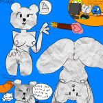  1:1 animate_inanimate anthro anus bent_over big_breasts big_butt blue_background blue_body blue_fur blush bodily_fluids breasts butt cartoon_network clothed clothing computer cum cum_in_mouth cum_inside cum_on_penis darwin_watterson dessert dialogue domestic_cat english_text felid feline felis female female_focus fish food fur genital_fluids genitals group gumball_watterson half-closed_eyes hand_on_butt hi_res humanoid ice_cream looking_at_viewer looking_back male mammal marine narrowed_eyes nipples nude one_eye_closed open_mouth paper pasties penis presenting presenting_hindquarters pussy saliva sarah_g_lato simple_background smile solo_focus teri_(tawog) text the_amazing_world_of_gumball thick_thighs tongue unknown_artist ursid wide_hips young 