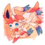  1:1 2020 ambiguous_gender blue_eyes chest_tuft cute_fangs digital_media_(artwork) dipstick_limbs ear_tuft eeveelution feral fur fur_tuft head_tuft jumping leaping mammal nintendo open_mouth pink_body pink_fur pok&eacute;mon pok&eacute;mon_(species) simple_background solo sylveon tuft video_games white_body white_fur zoroa553 