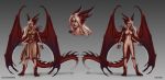  animal_humanoid breasts clothing dragon dragon_humanoid female human humanoid long_tail mammal multiple_angles scalie solo unknown_artist western_dragon wings 