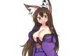  animal_humanoid asian_clothing big_breasts big_ears blush breasts brown_body brown_eyes brown_fur brown_hair canid canid_humanoid canine canine_humanoid cleavage clothed clothing east_asian_clothing female fox_humanoid fur hair huge_breasts humanoid inner_ear_fluff japanese_clothing kimono light_skin long_hair looking_at_viewer mammal mammal_humanoid monotone_hair obi orange_body orange_fur simple_background solo standing tuft tylwing white_background 