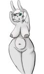  3:5 animal_humanoid anthro big_breasts breasts female granbun humanoid lagomorph lagomorph_humanoid mammal mammal_humanoid mature_female slightly_chubby solo wide_hips 