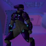  alien armor clothed clothing deromofo detailed_background fan_character grey_body halo_(series) headgear helmet humanoid male microsoft muscular muscular_humanoid muscular_male orange_eyes partially_clothed sangheili solo video_games xbox_game_studios 