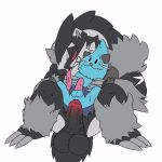  anal anal_penetration animated anthro balls big_dom_small_sub black_body blue_body blue_fur bodily_fluids claws dewott dewottdude dot_eyes duo erection fur genitals grey_body grey_fur hair larger_male male male/male male_penetrated male_penetrating male_penetrating_male mammal mustelid nintendo nude obstagoon open_mouth penetration penis pink_nose pok&eacute;mon pok&eacute;mon_(species) sex simple_background size_difference smile teeth tongue tongue_out tuft video_games 