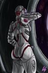  alien armor big_butt breasts butt butt_focus clothing female humanoid machine mag_(warframe) not_furry professorcomms robot skinsuit small_breasts solo thick_thighs tight_clothing video_games warframe 