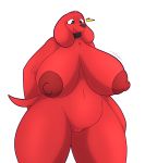  anthro big_breasts breasts canid canine canis clifford clifford_the_big_red_dog domestic_dog female female/female genitals hi_res huge_thighs invalid_tag large_female lightningfire12 mammal pussy solo tall thick_thighs 