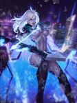  armor ashe bodysuit breasts league_of_legends mecha_musume nipples torn_clothes zarory 