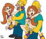  crossover disney homer_simpson kim_possible kimberly_ann_possible nev the_simpsons 