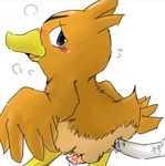  anal avian bird blush cum disembodied_penis doneru duck duo farfetch&#039;d farfetch'd feral from_behind gay looking_at_viewer looking_back male nintendo panting penetration penis pok&#233;mon pokemon precum sex video_games 