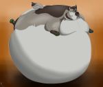  anthro belly_inflation canid canine canis diabolos_wolf domestic_dog german_shepherd herding_dog immobilization inflation male mammal overweight overweight_male pastoral_dog pumex 