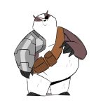  anthro badger badgerclops bandolier belly cartoon_network cybernetics cyborg eye_patch eyewear hi_res javigameboy machine male mammal mao_mao:_heroes_of_pure_heart mustelid musteline overweight overweight_anthro overweight_male slightly_chubby solo whiskers 