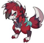  alpha_channel ambiguous_gender black_body black_fur black_nose canid canine cheek_tuft chest_tuft claws facial_tuft fur fusion green_eyes hair head_markings highlights_(coloring) inner_ear_fluff lycanroc mammal markings multicolored_body multicolored_fur multicolored_hair nintendo pok&eacute;mon pok&eacute;mon_(species) pok&eacute;mon_fusion red_body red_claws red_fur red_inner_ear red_sclera seviyummy simple_background smile solo toe_claws transparent_background tuft video_games white_body white_fur zoroark 