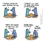 1:1 blue_body blue_fox_(foxes_in_love) blue_fur blue_tail bodily_fluids canid canine comic couple_(disambiguation) dialogue drooling duo english_text feral food fox foxes_in_love fur green_body green_fox_(foxes_in_love) green_fur green_tail hi_res male_(lore) mammal plate saliva shadow simple_background text url 
