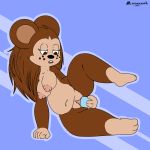  1:1 animal_crossing anthro belly blanagami breasts brown_body brown_fur clitoris eulipotyphlan female freckles fur genitals half-closed_eyes hedgehog hi_res hindpaw mammal masturbation narrowed_eyes nintendo nipples paws penetration pussy quills sable_able simple_background slightly_chubby solo vaginal vaginal_masturbation vaginal_penetration video_games wide_hips 